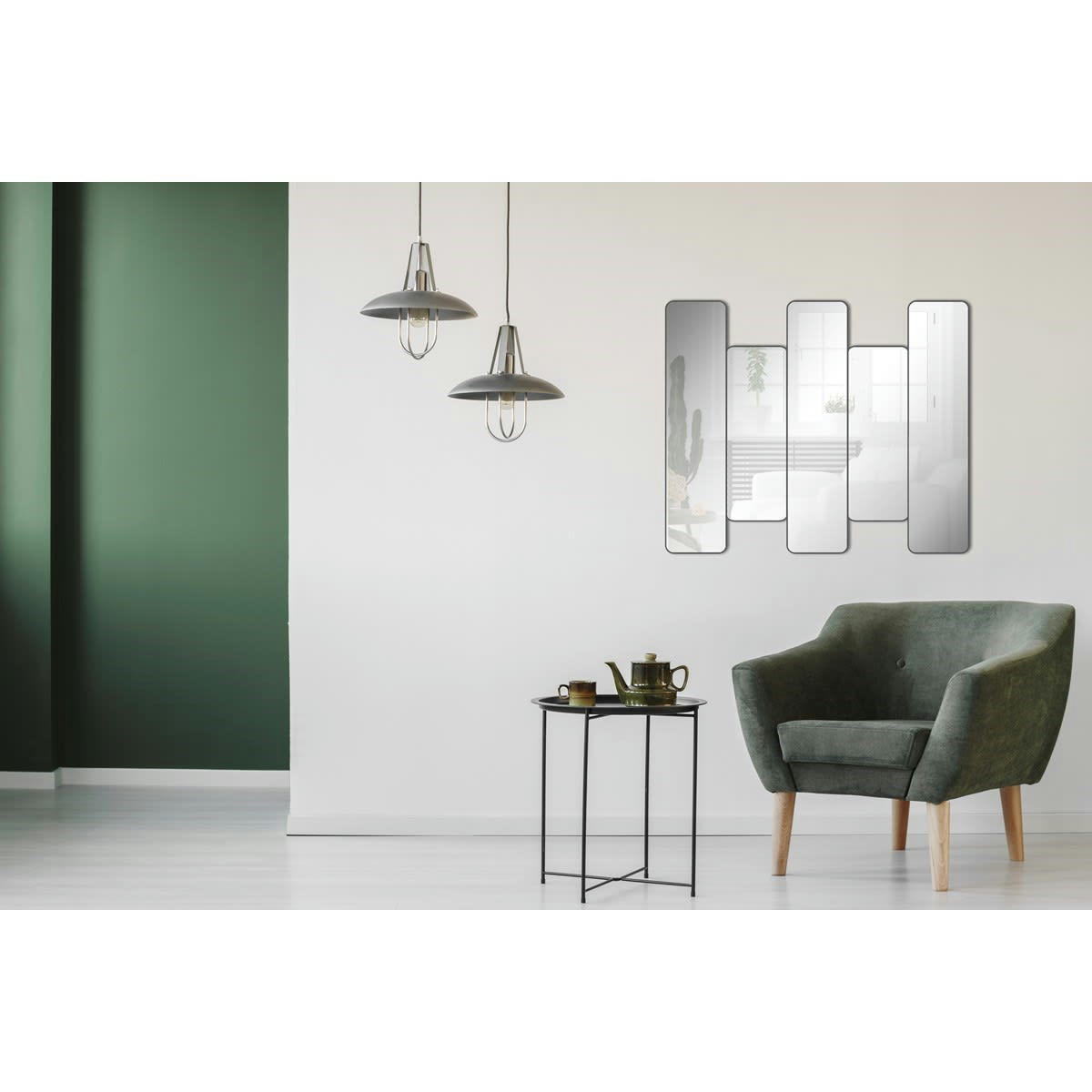 - Miroir rectangle en 5 parties 85x65x7cm
