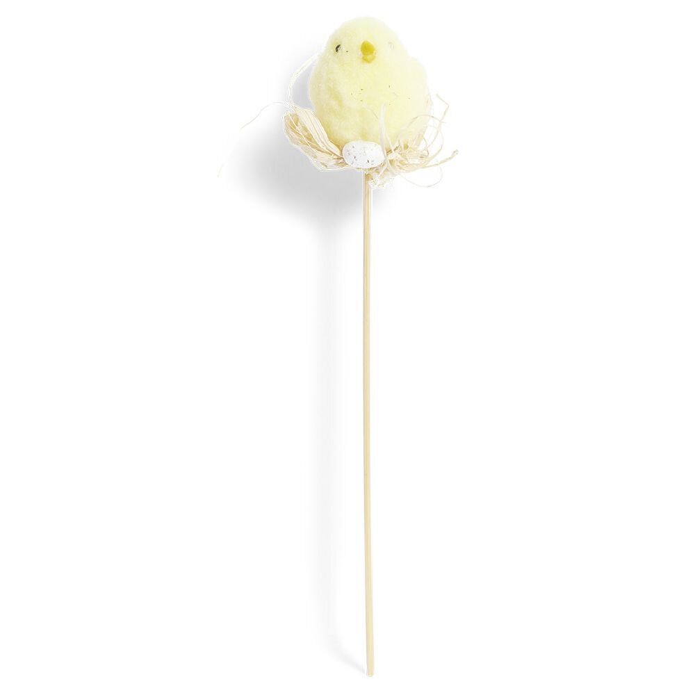 Pic à planter poussin Pâques jaune ou blanc