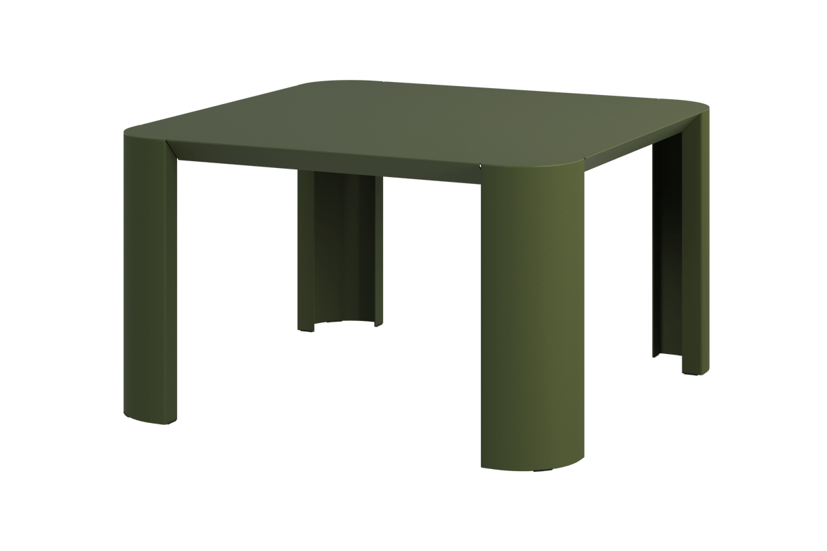 noo.ma Fli Outdoor salontafel - Forest Green, 65 x 65 x 38 cm, staal