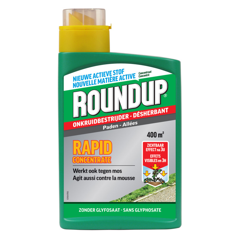 Désherbant et anti-mousse pour allées et terrasses Rapid Concentrate 0,99 L ROUNDUP
