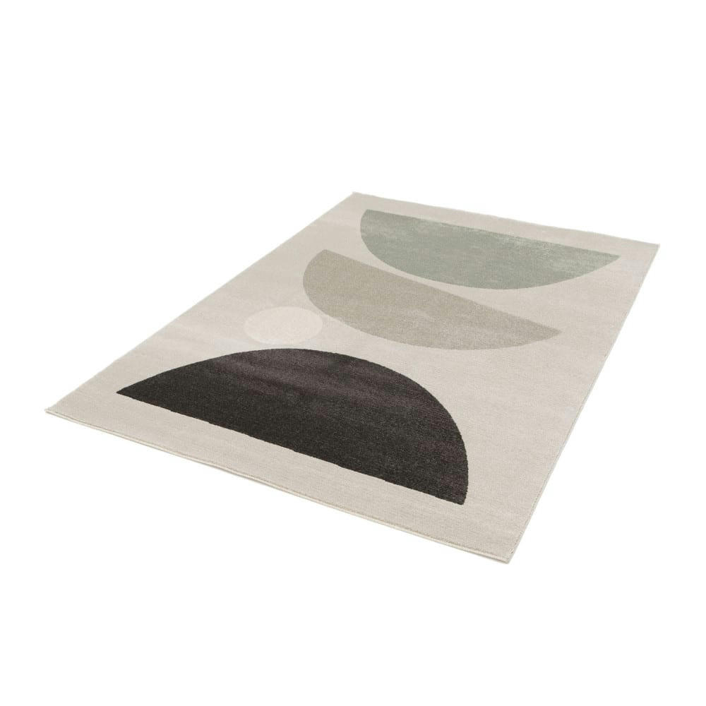 LÉO II - Tapis contemporain à motif géométrique multicolore 120x170 cm