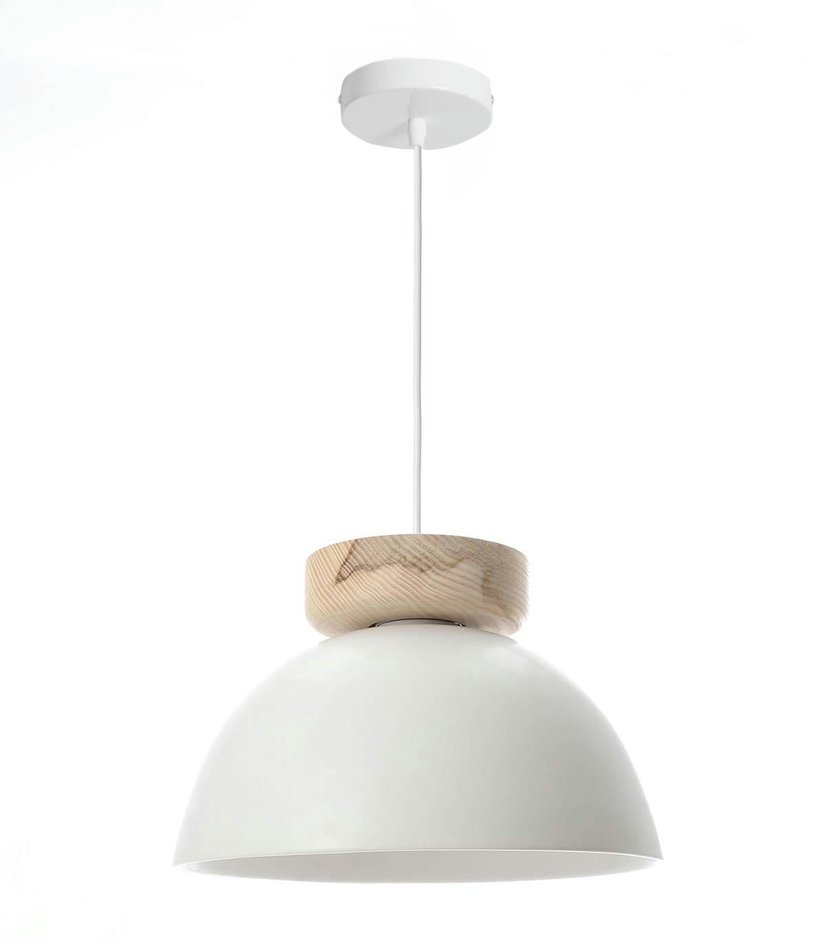 ALVINA - Suspension en céramique blanc d. 30 cm
