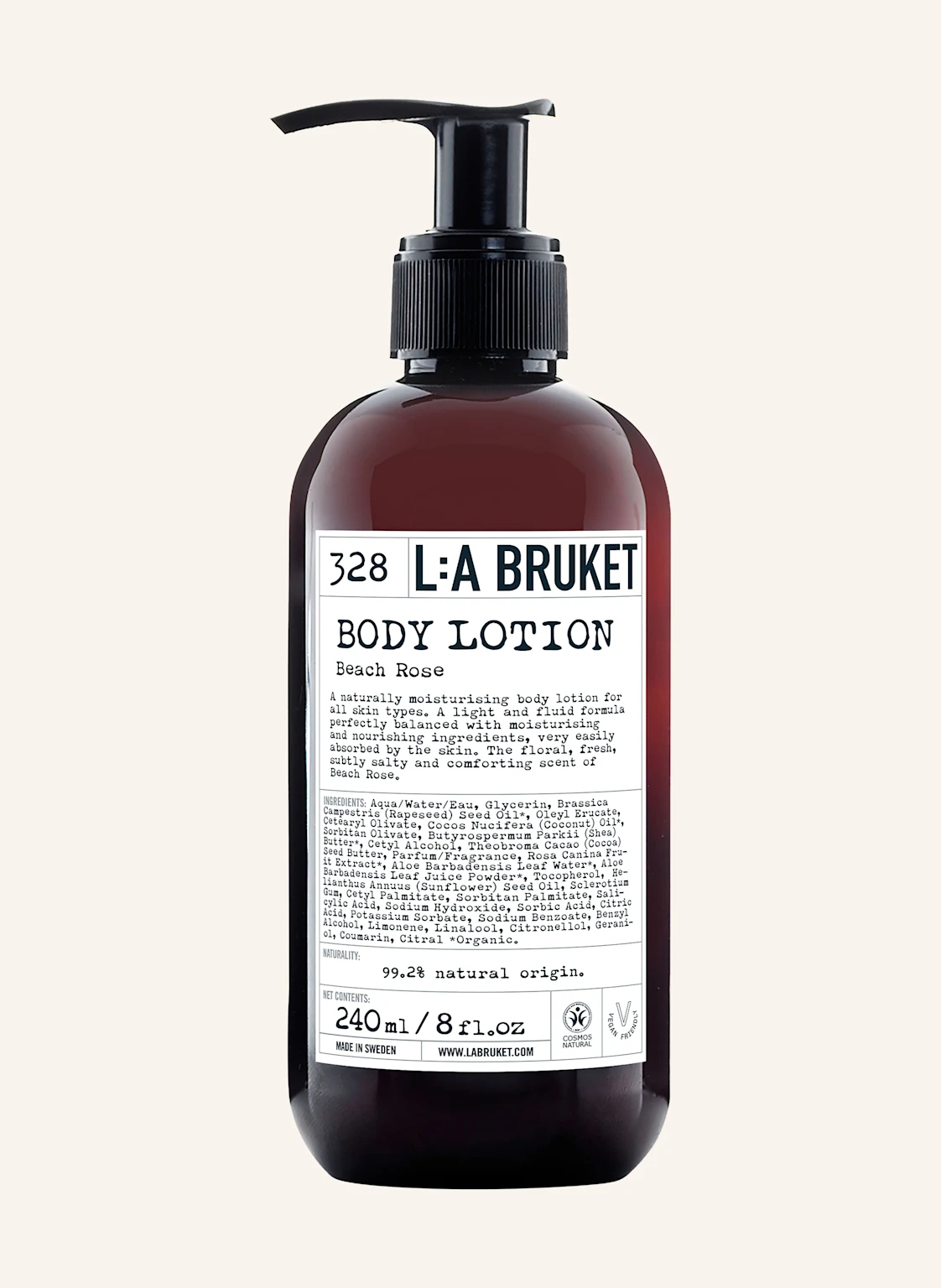 L:A BRUKET Bodylotion 328 BEACH ROSE