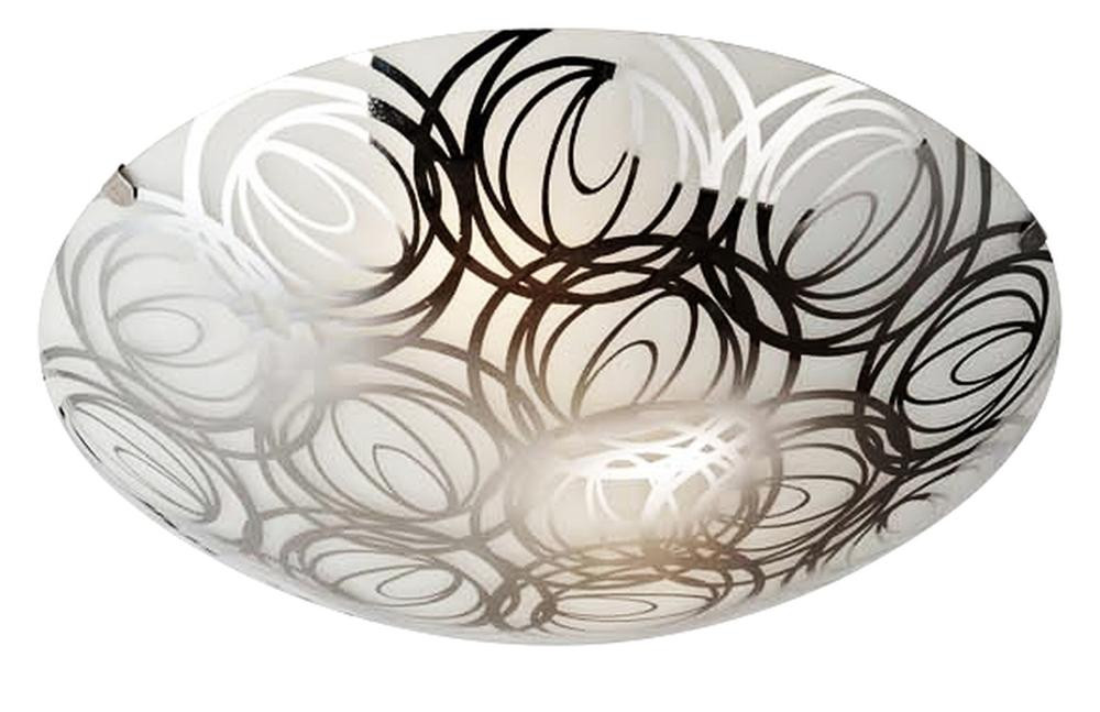 Plafonchromowany czarny okrągły 30cm SILK 1xE27x40W IP20 Candellux