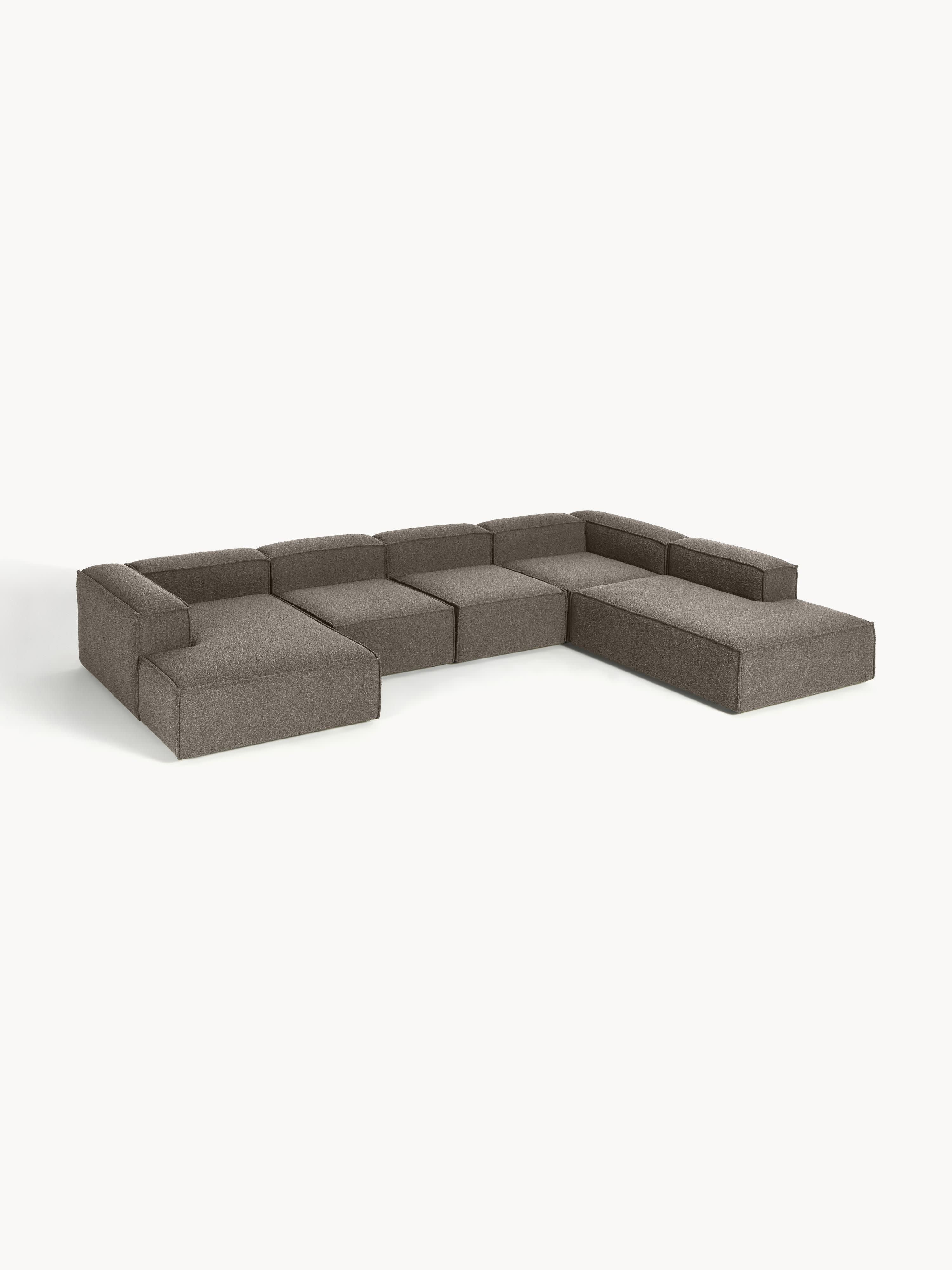 Modulares XL Sofa Lennon aus Bouclé