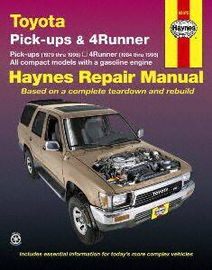 Toyota Pick-ups 1979 thru 1995 & 4Runner 1984 thru 1995 Haynes Repair Manual, 92075