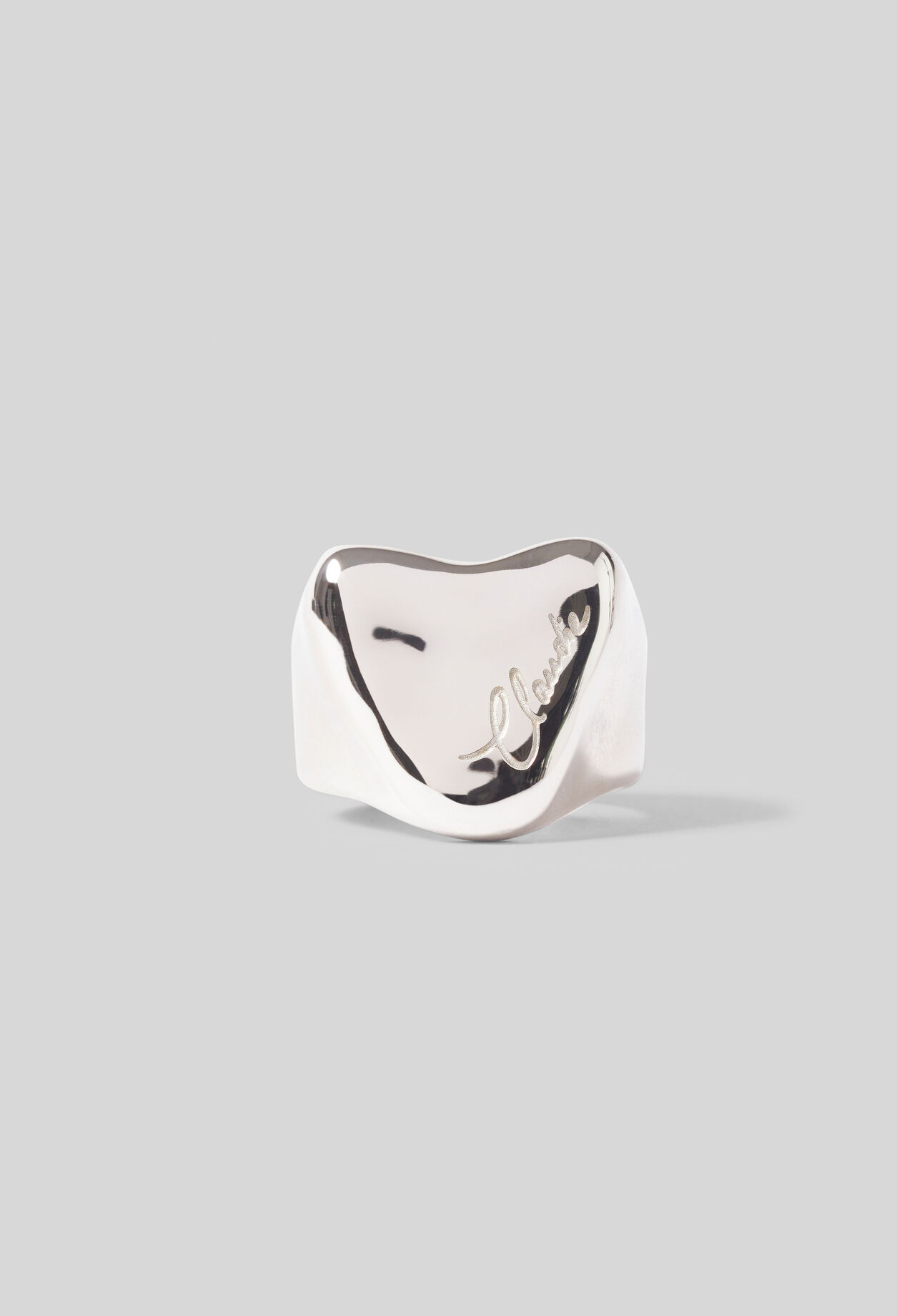 Bague chevalière c&oelig;ur