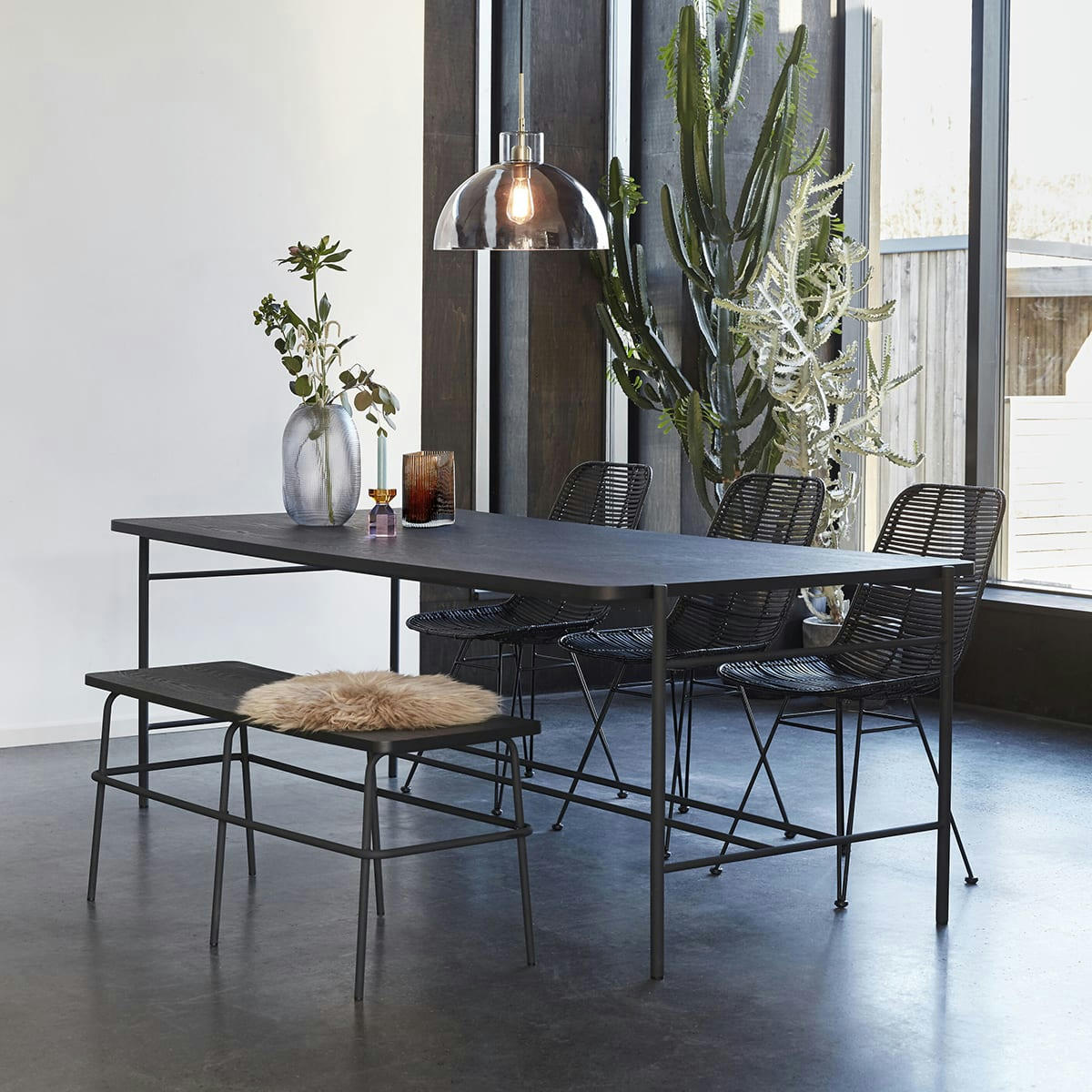 ELEMENTS - Vase en verre marron (x3)