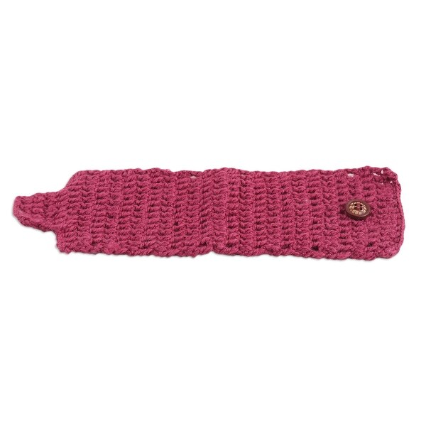 Novica Handmade Cozy Coffee Hand-Knit Mug