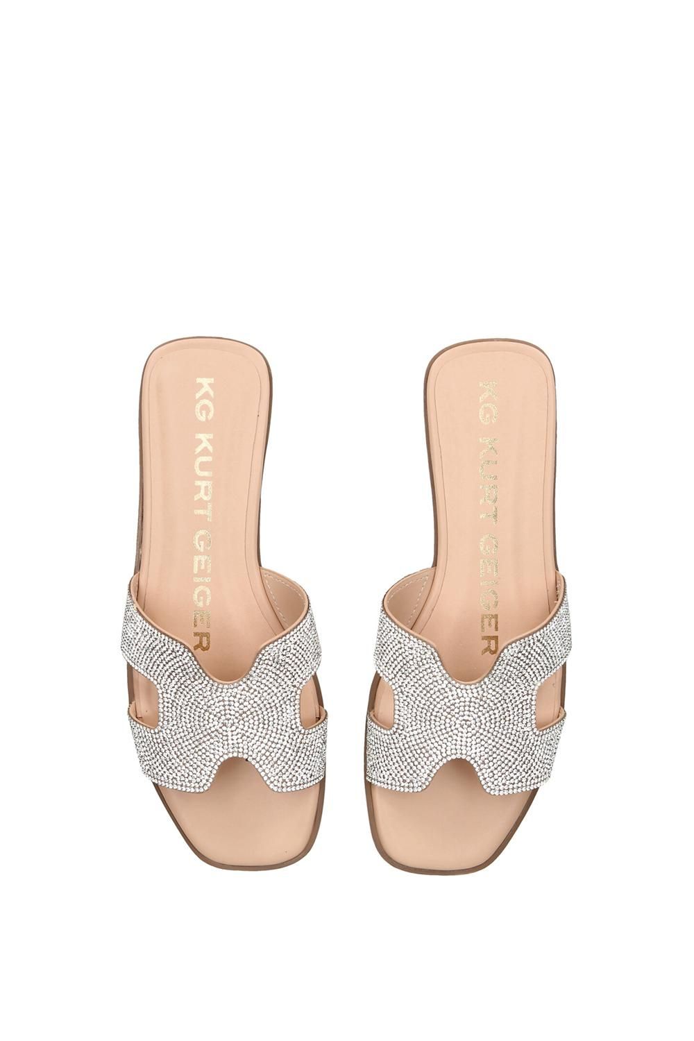 KG Kurt Geiger Raven Bling' Fabric Sandals
