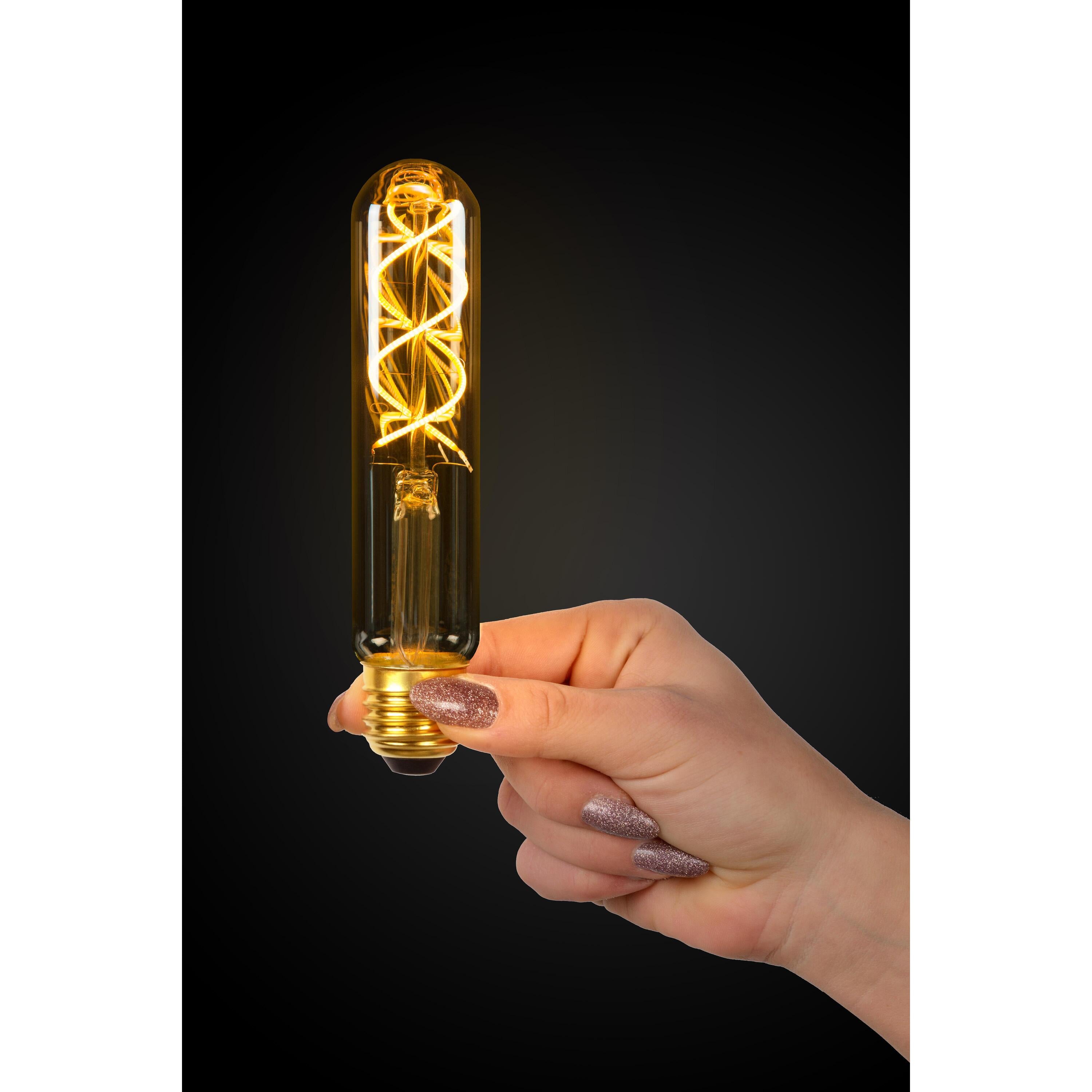T32 LED lichtbron E27 Ø3,2 H14 5W 2200K amber dimbaar