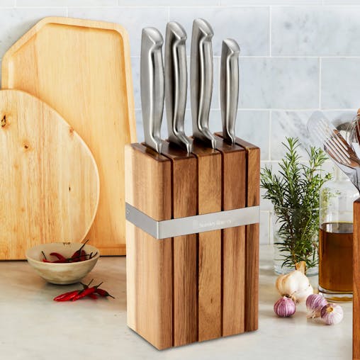Stanley Rogers Banded 5 Piece Knife Block 5pc