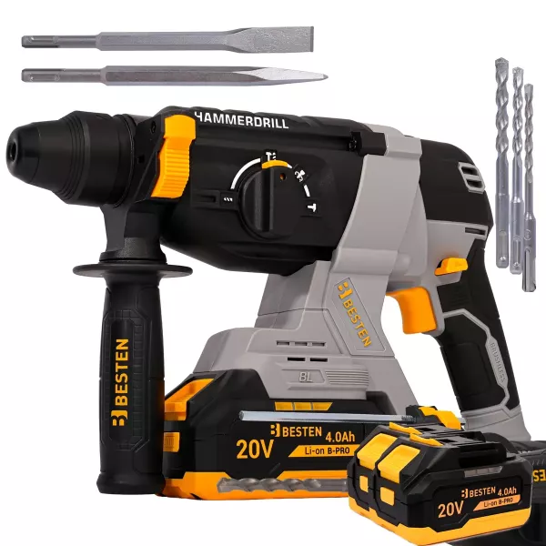 Młotowiertarka SDS  BESTEN BE0002904 20V 2J 2x4.0Ah bezszczotkowa
