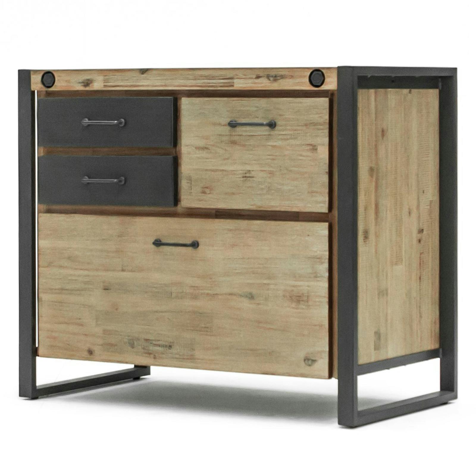 Meuble de Rangement style industriel en bois et métal BROOKLYN