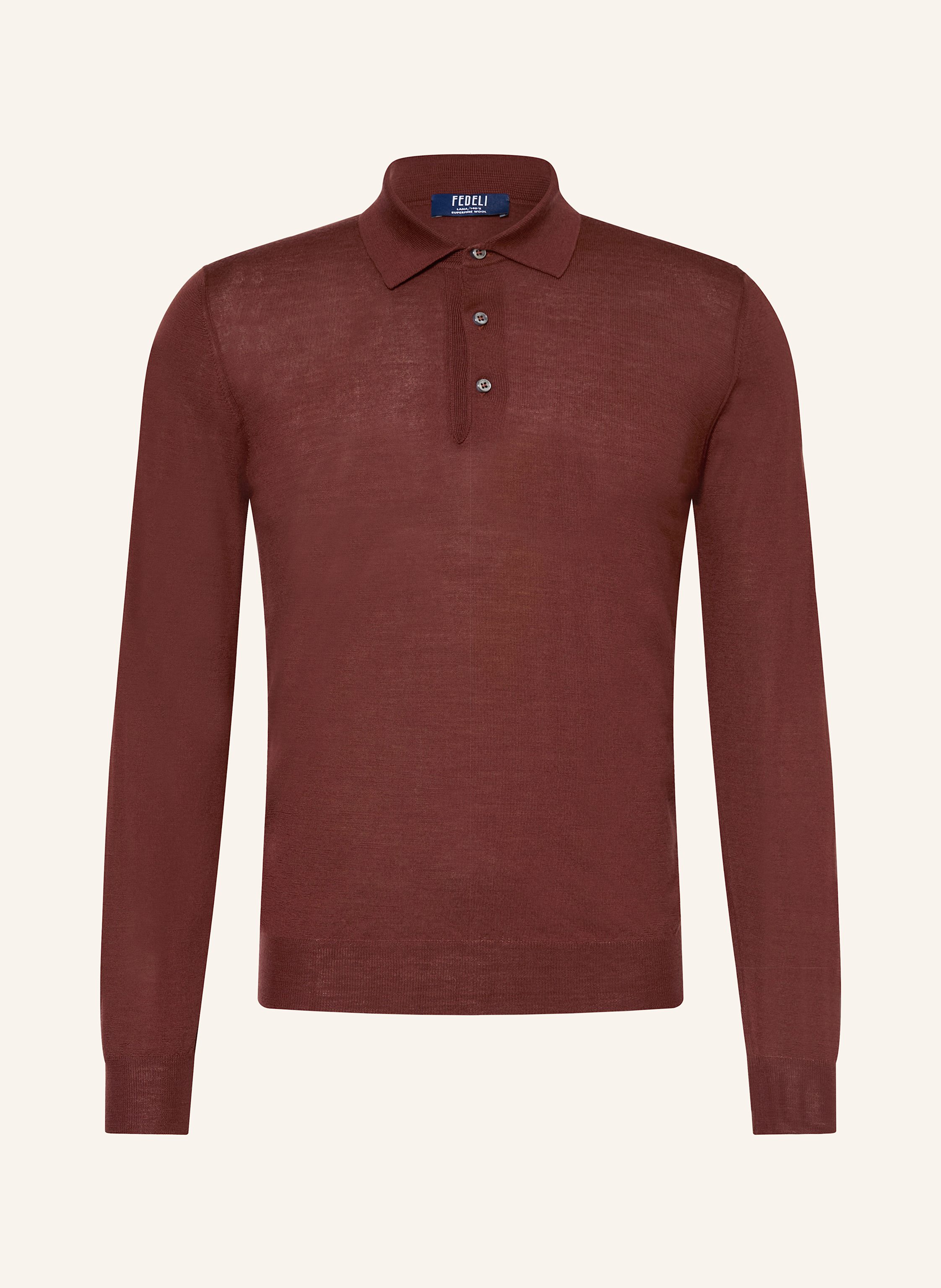 FEDELI Strick-Poloshirt
