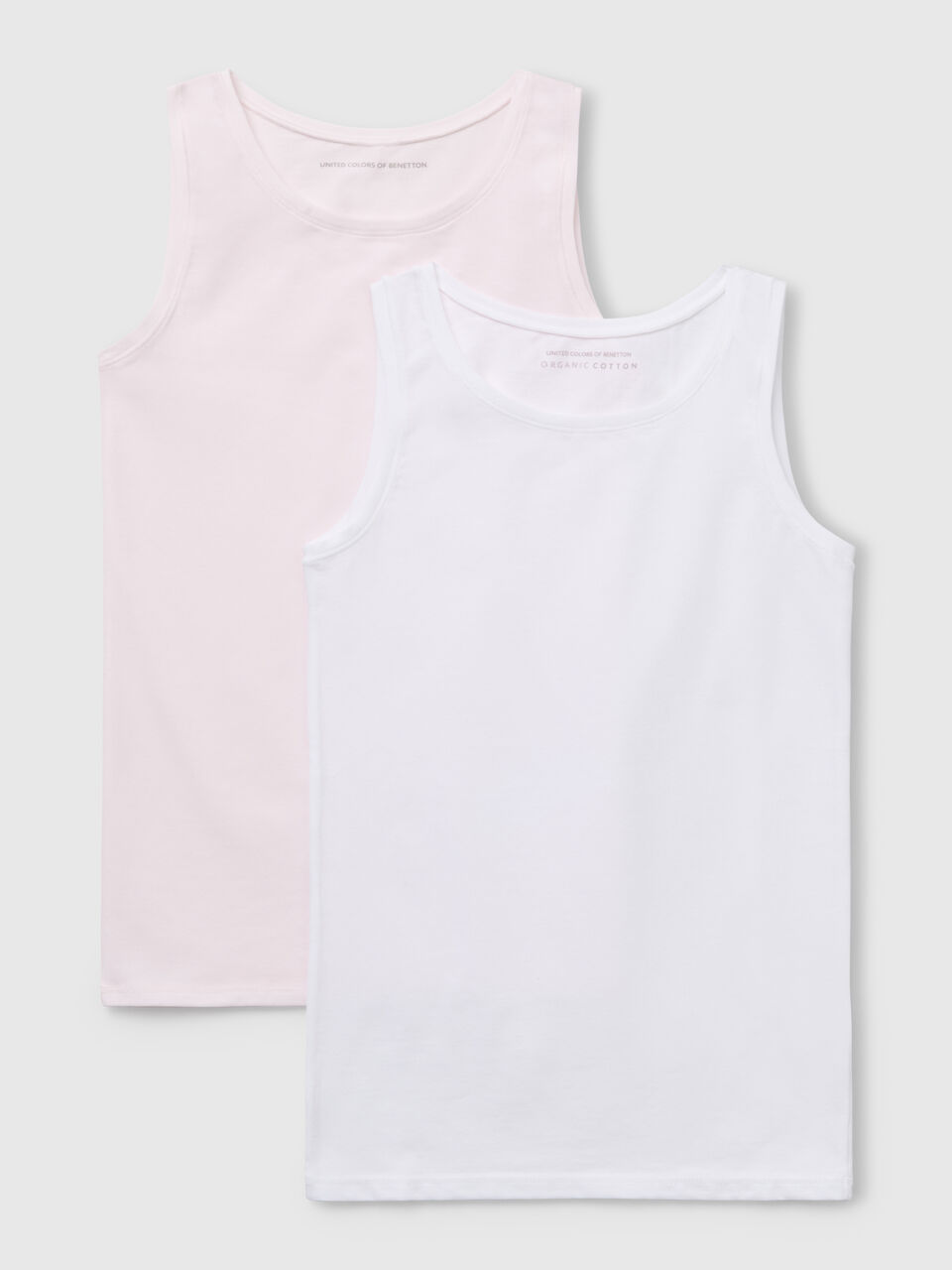 Two tank tops in super stretch cotton
