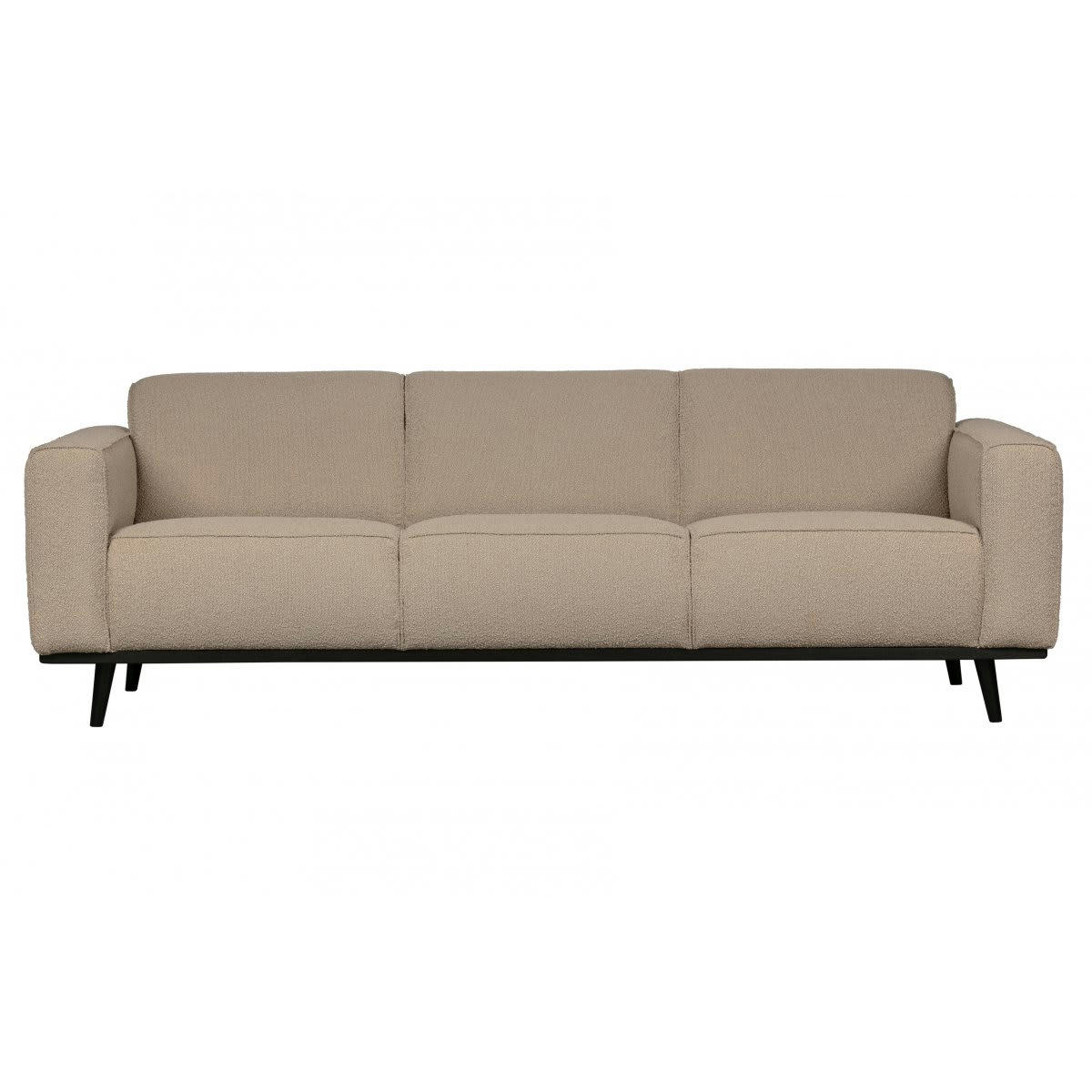 STATEMENT - Canapé moderne en tissu 230cm beige