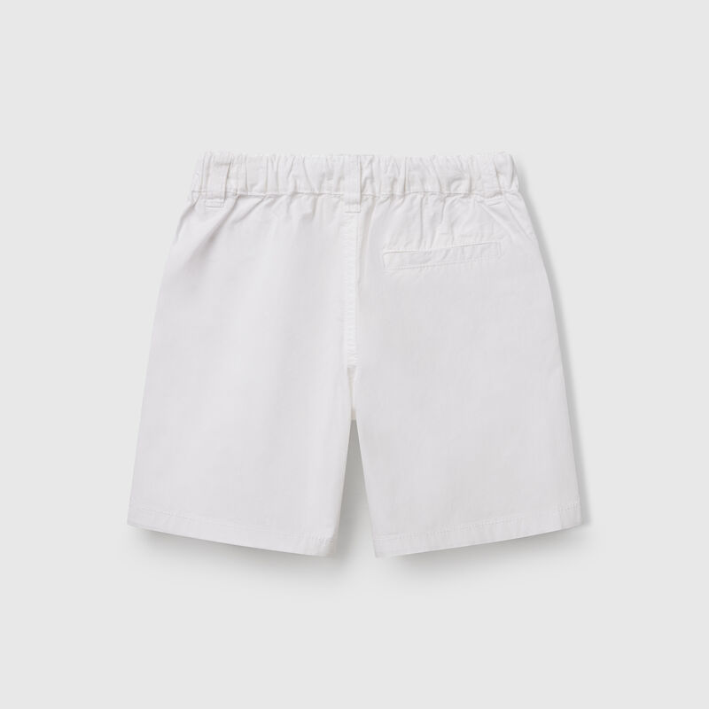 100% cotton shorts with drawstring