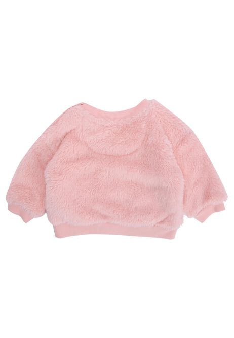 Baby Girls Pink Leopard Sweatshirt & Jeans Set