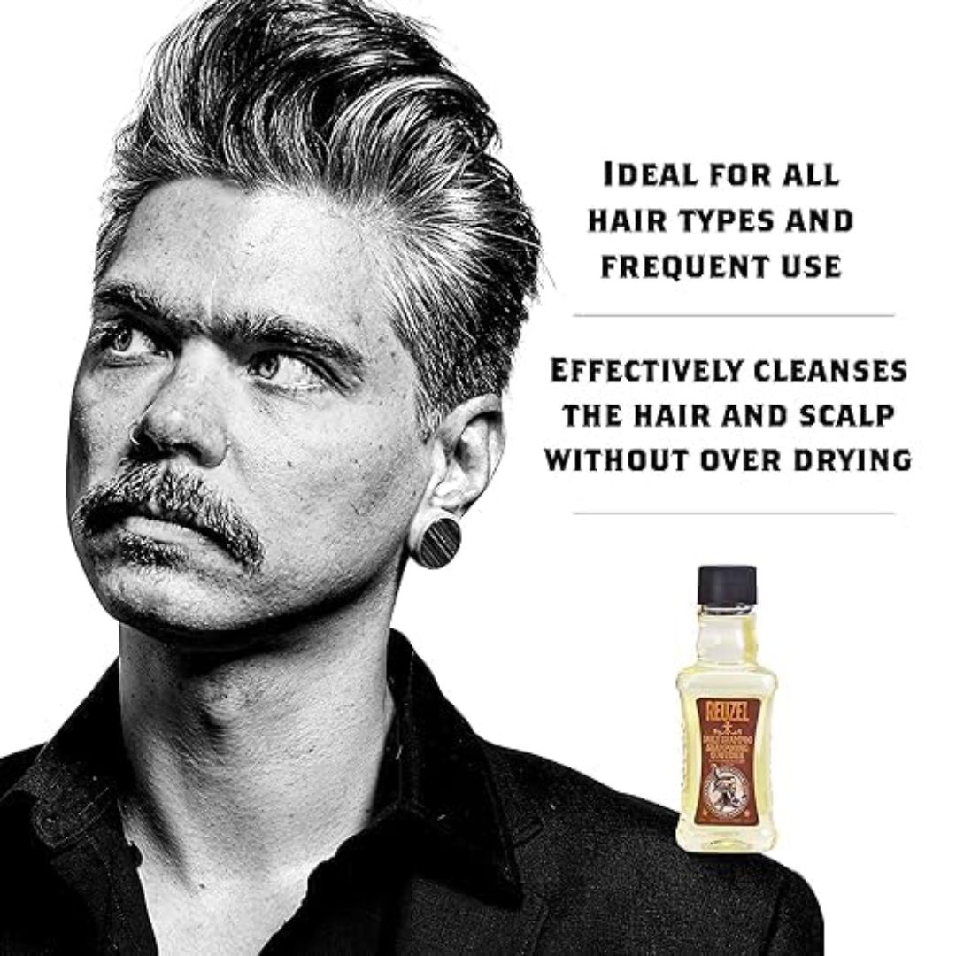 Reuzel Daily Shampoo - Cleanses Hair and Scalp - Ideal for All Hair - 100 ml