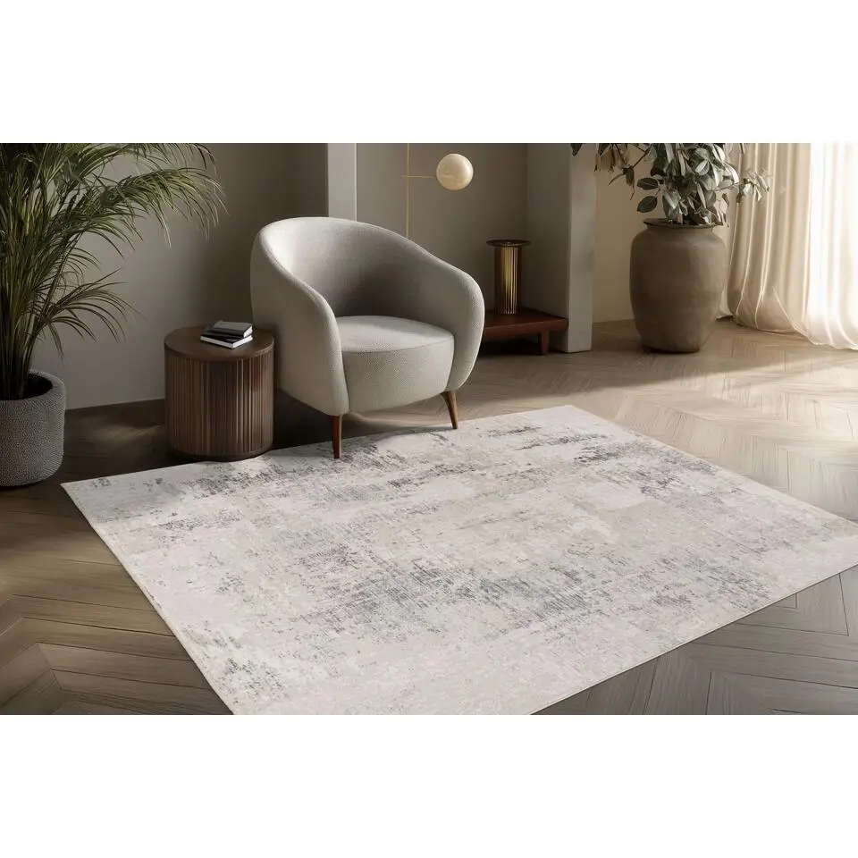 Lalee Vista Vloerkleed Modern - 80x150 cm zilver