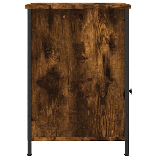 NNEVL Bedside Cabinets 2 pcs Smoked Oak 40x42x60 cm Engineered Wood