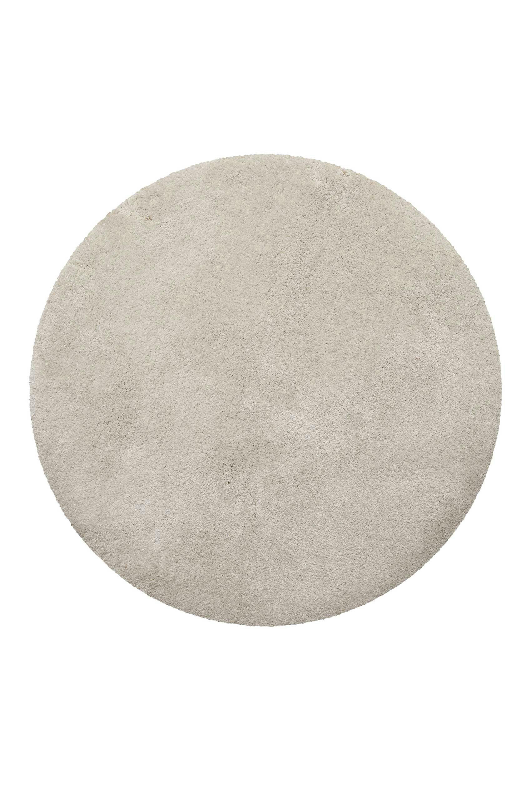 PORTO AZZURRO - Tapis de bain microfibre rond très doux uni beige naturel D90