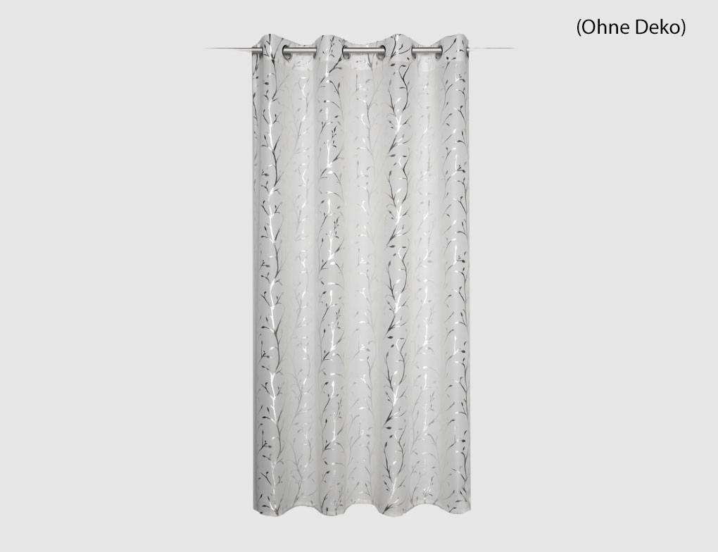 Ösenschal Risilio Weiß, Silber
