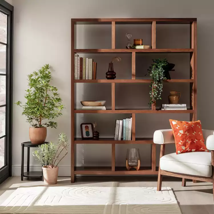 Habitat Hopkins Tall Bookcase - Walnut