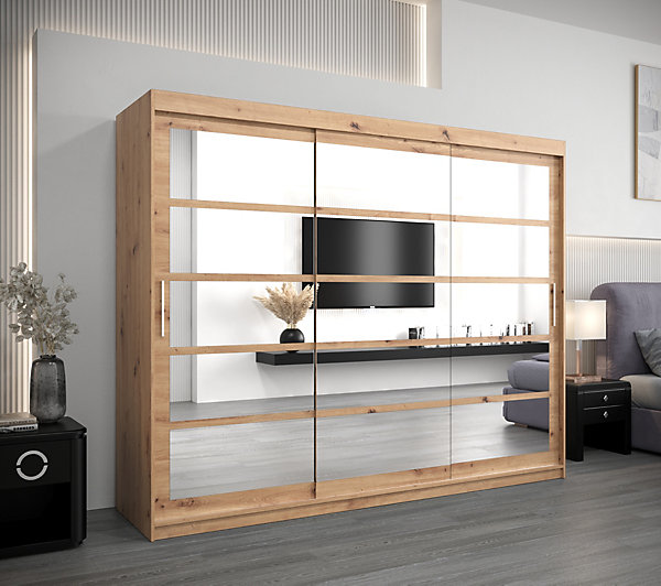 Armoire coulissante Roma 2 250, profondeur 62 artisan