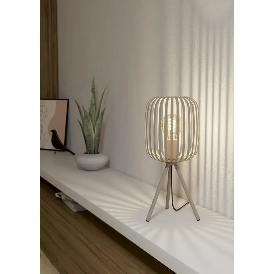 EGLO Romazzina Tafellamp - E27 - &Oslash; 20 cm - Zandkleur