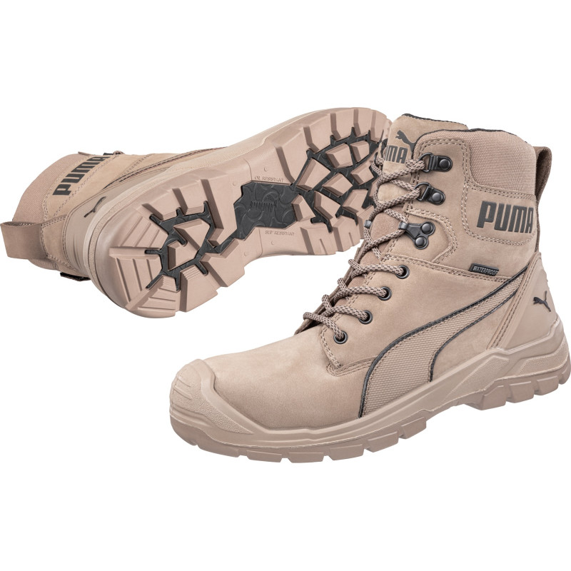 Paire de chaussures de sécurité Conquest Stone High beiges 46 PUMA SAFETY
