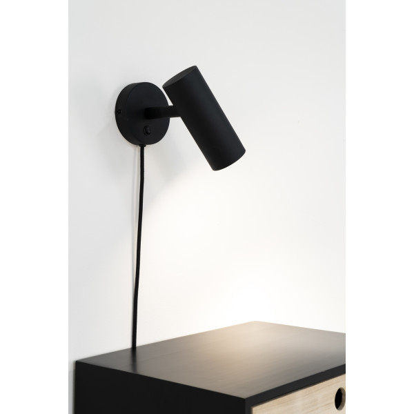 KINKIET Paris czarny STALOWY przewód 190cm nowoczesny design