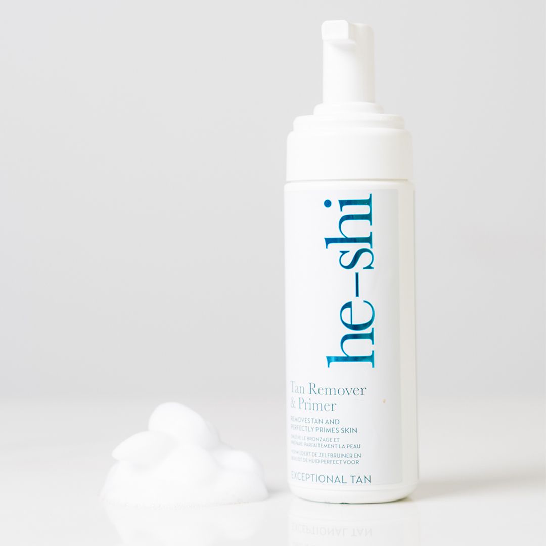 He-Shi Tan Tan Remover & Primer for all Skin Types - Remove Old Tan with ease!