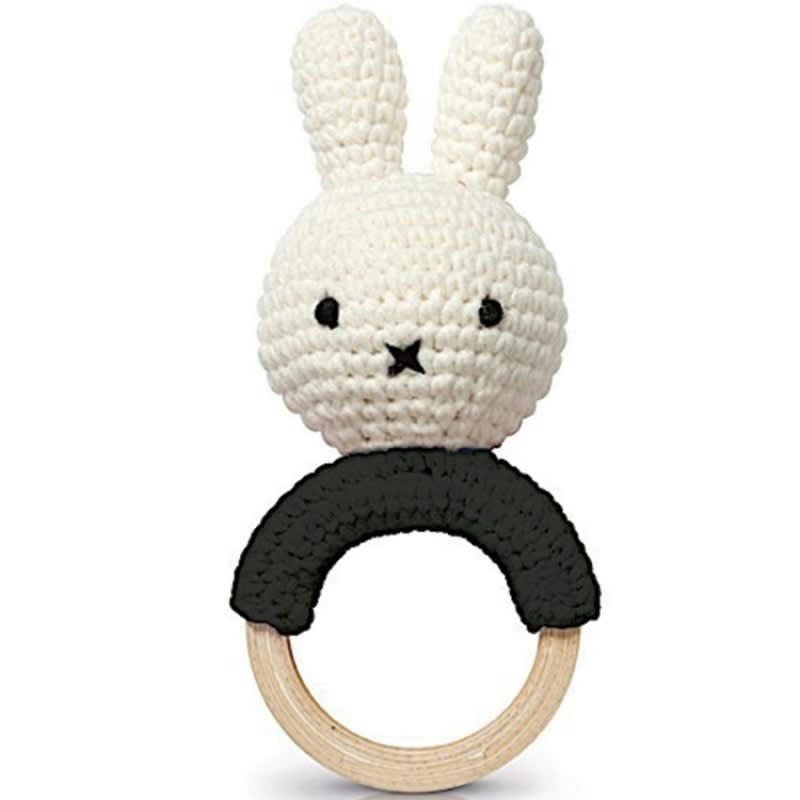 - Hochet anneau de dentition Miffy noir