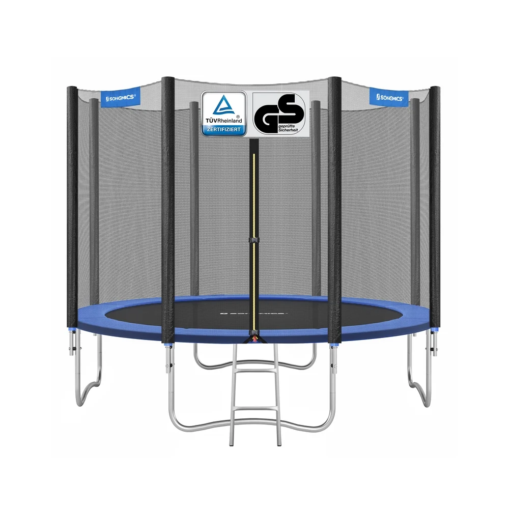 Trampoline extérieur avec échelle et filet de protection