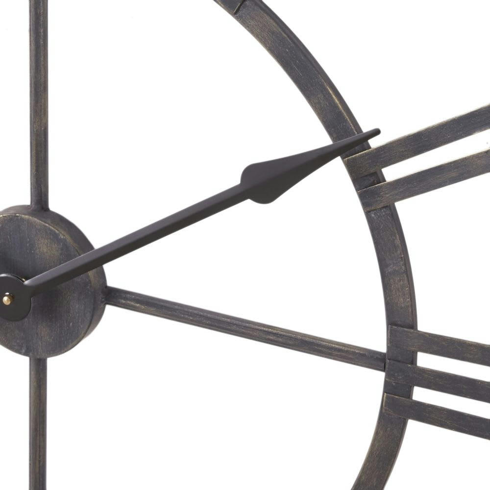 OLIVIA - Horloge murale noire D100