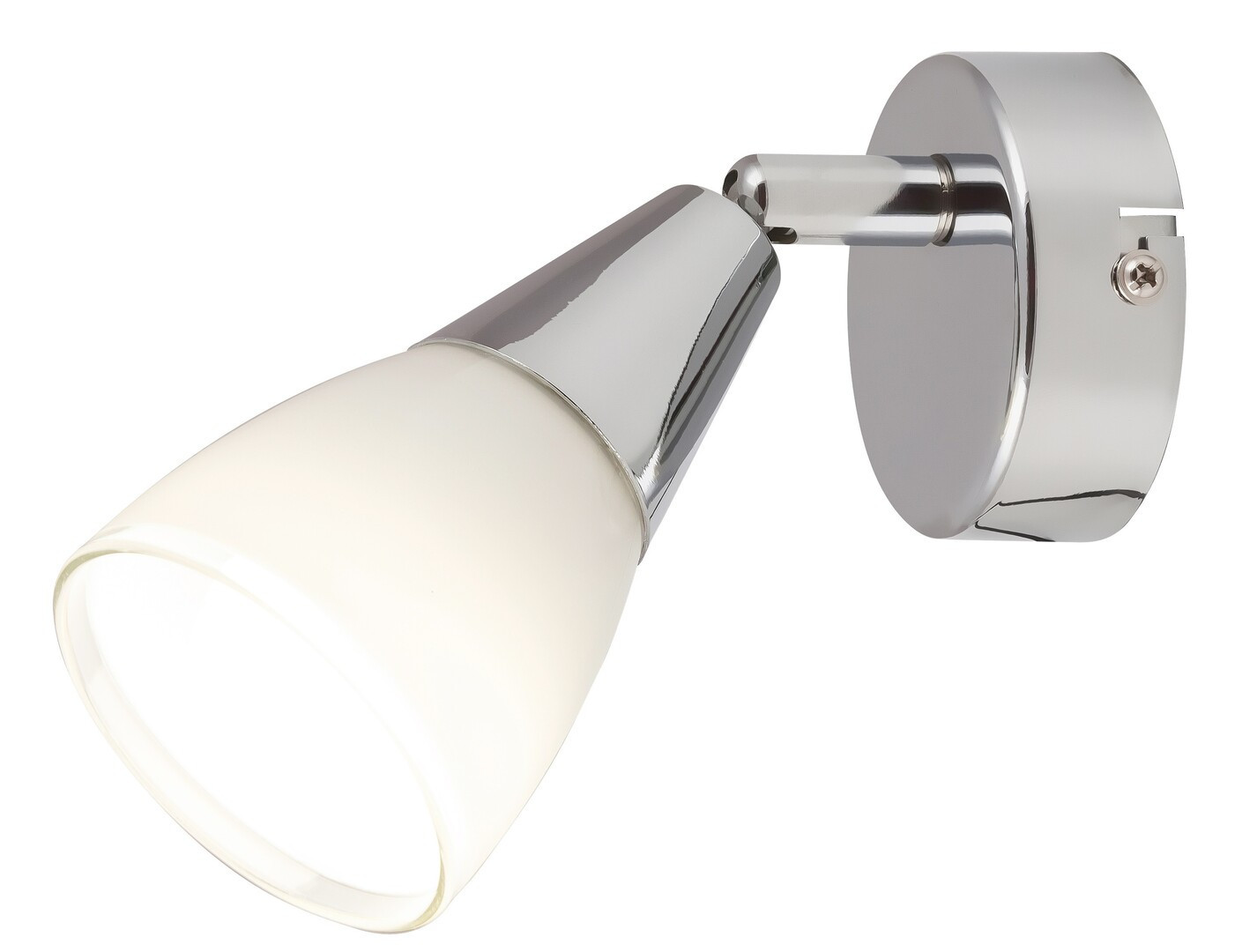 Kinkiet chromowany biały Nicolette 1xE14x40W wym:14x7x15cm IP20 Rabalux