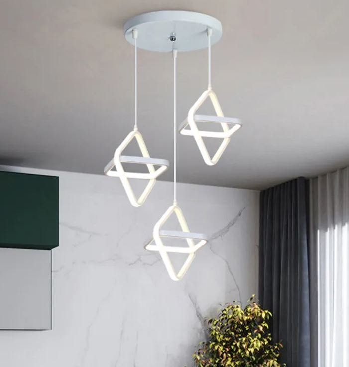 Lampa geometryczna LED klosz w