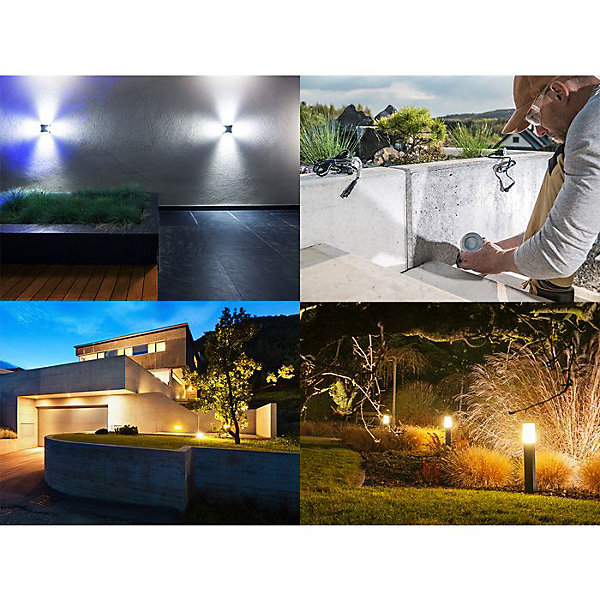 Garden Lights - Cylindre Led - 24 X 2 W - 12 V - Gu5 3 - Blanc Chaud (130 Lm)