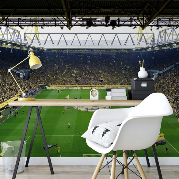 Vliestapete »XXL Vliestapete«, BVB Borussia Dortmund Stadion, mehrfarbig, matt