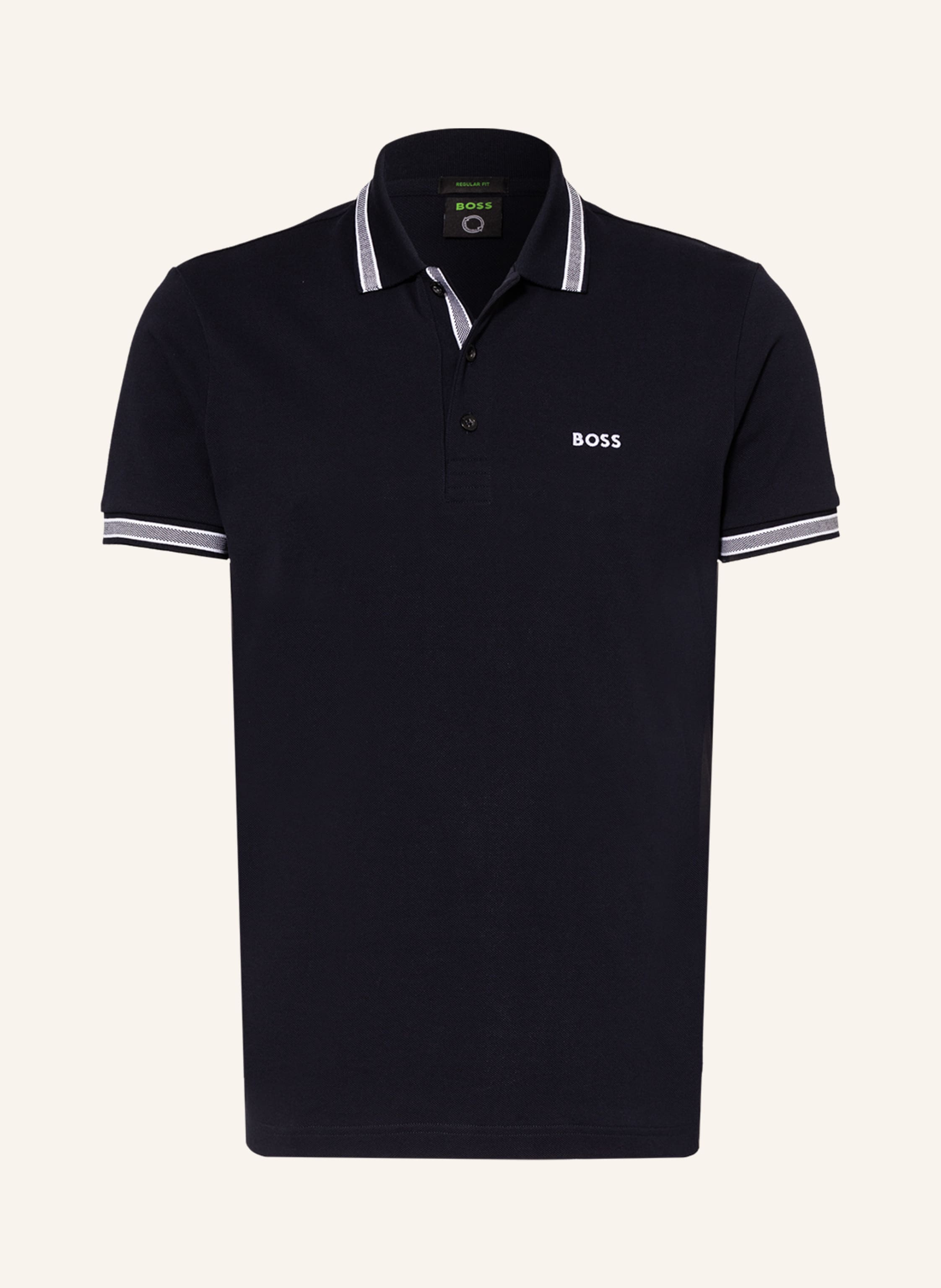 BOSS Piqué-Poloshirt PADDY CURVED Regular Fit