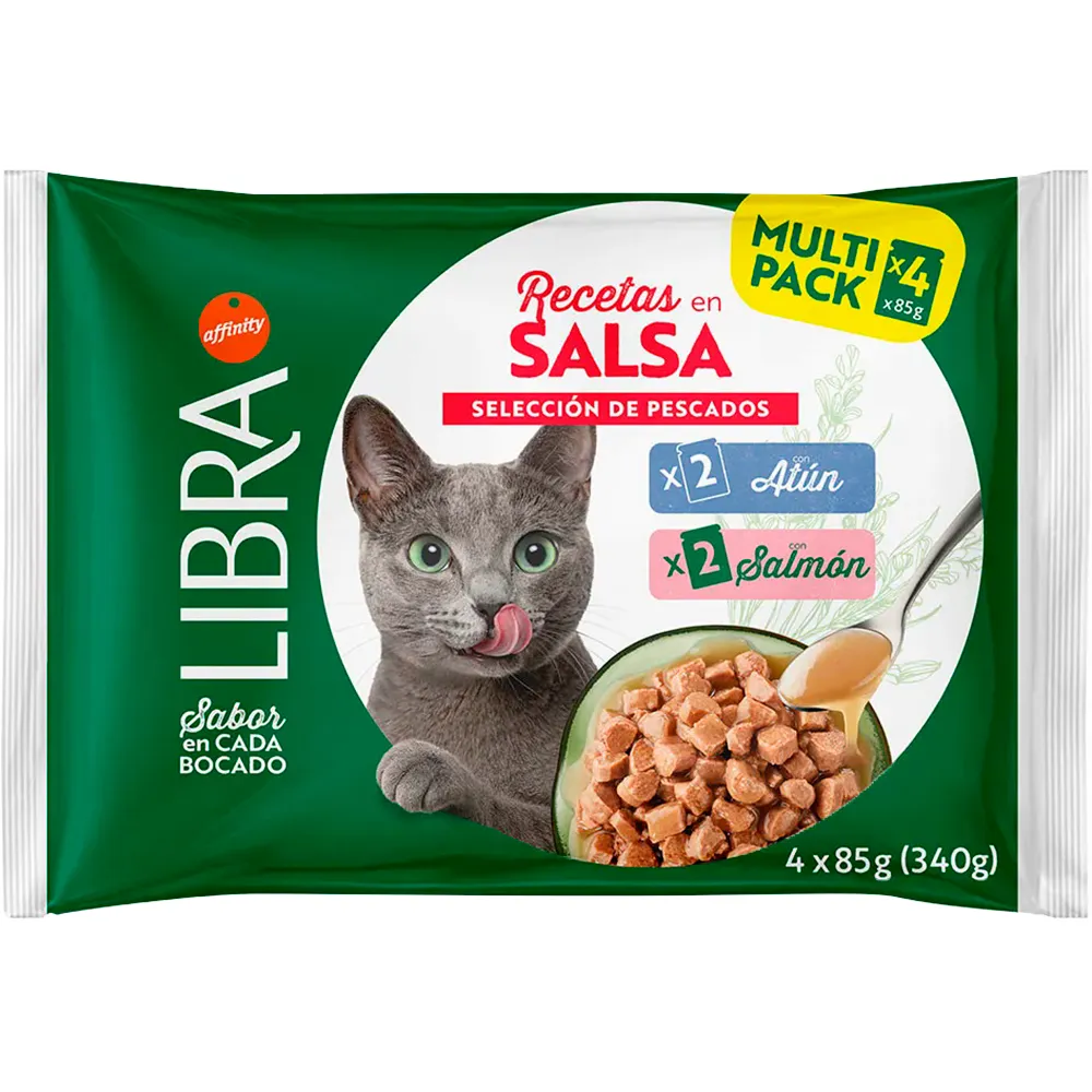 Affinity Libra Salmon & Tuna in Gravy wet cat food 15x4x85g