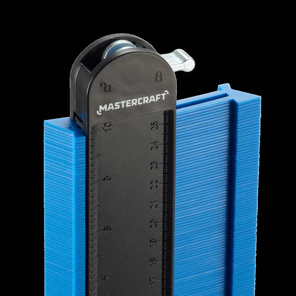 Mastercraft Locking Profile/Contour Gauge, SAE/Metric, 10-in