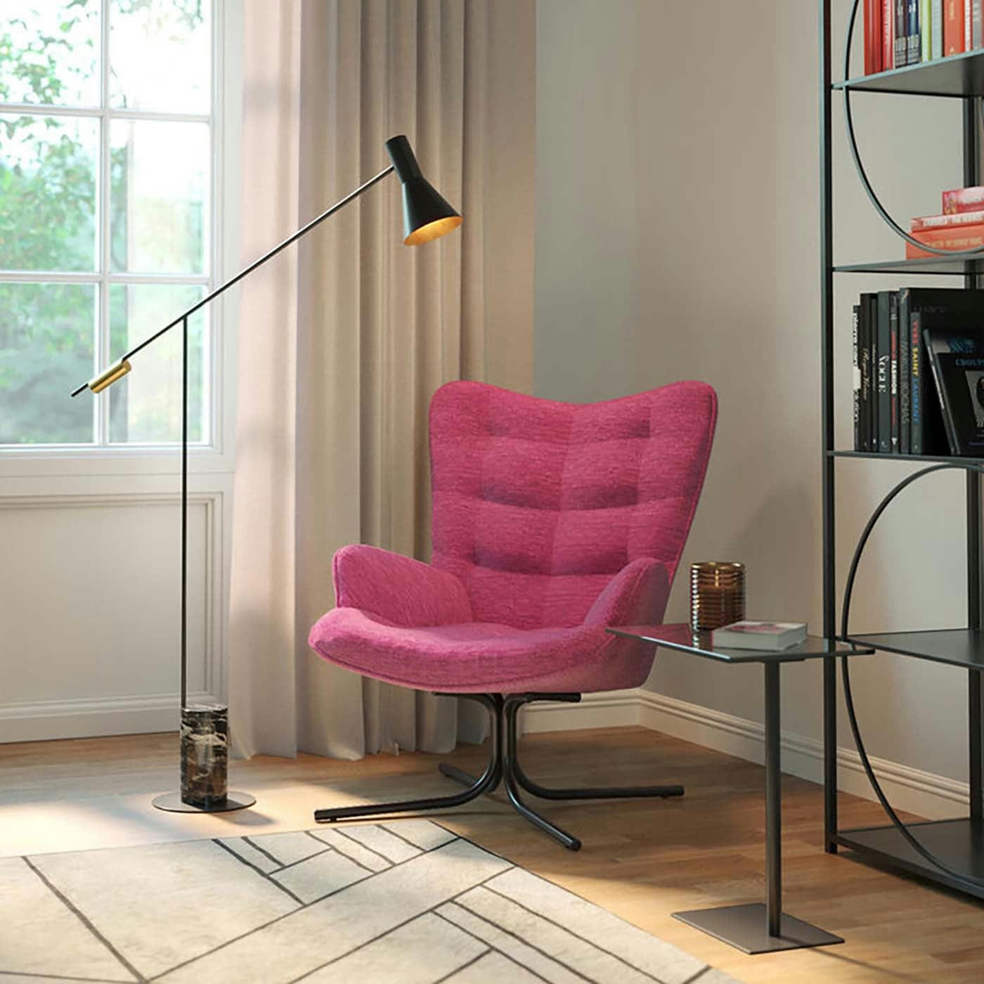 OSCAR - Fauteuil pivotant Oscar violet Kare Design