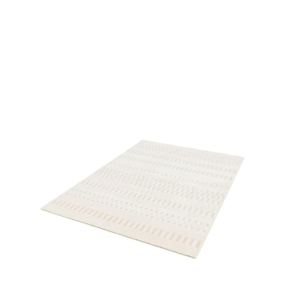 ELIM II - Tapis contemporain à motif géométrique ecru 120x170 cm