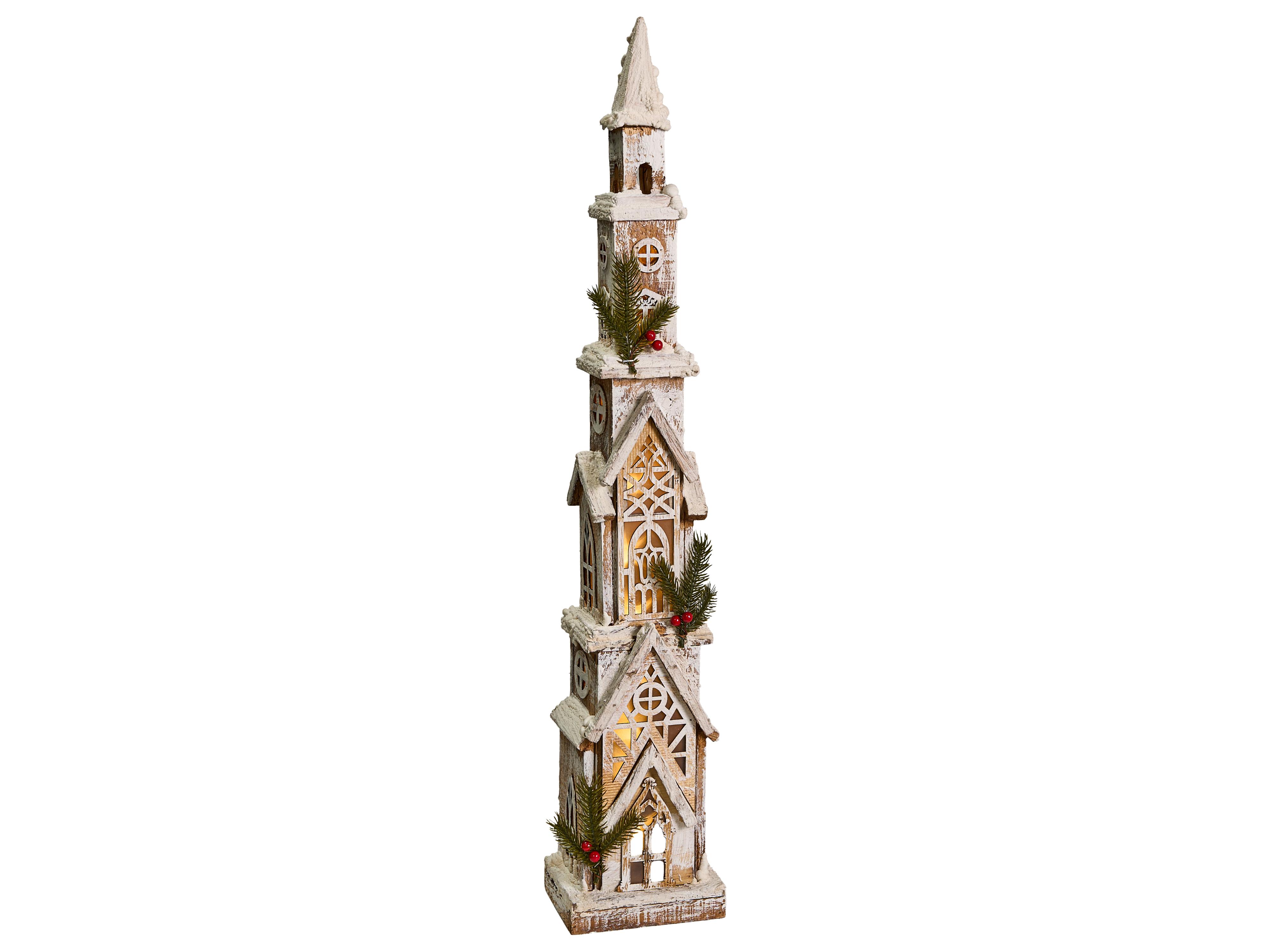 Christmas Decoration LED NASIJARVI House 85 cm Light Brown