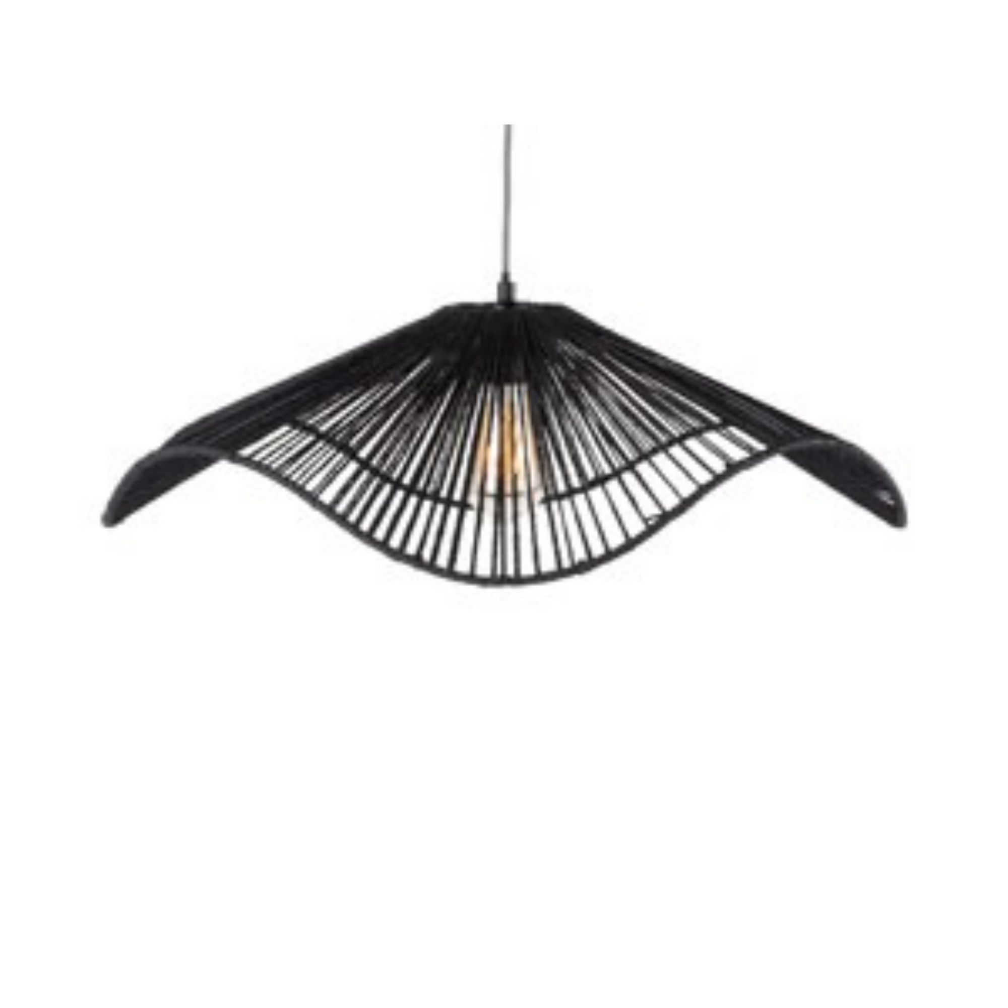 Leitmotiv hanglamp Sombra - zwart - 62x62x19cm
