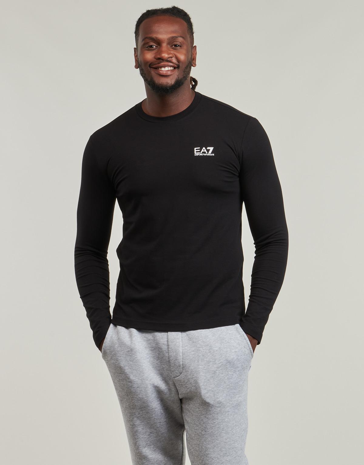 Emporio Armani EA7 - CORE IDENTITY T-SHIRT - Black / White
