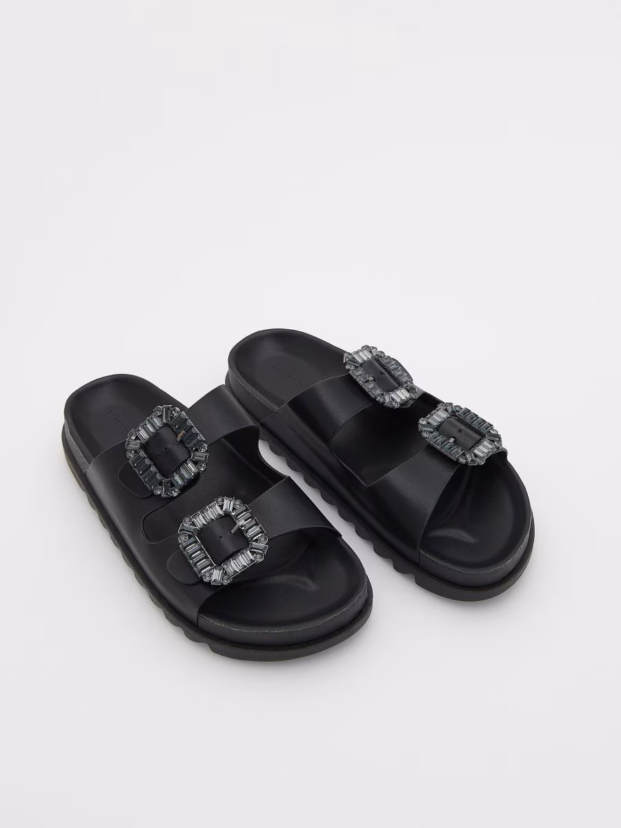 Sliders With Decorative Buckles